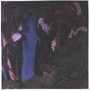 The blue tree Ernst Ludwig Kirchner